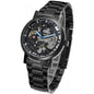 Winner Round Hollow Transparent Mechanical Steel Strap Watch